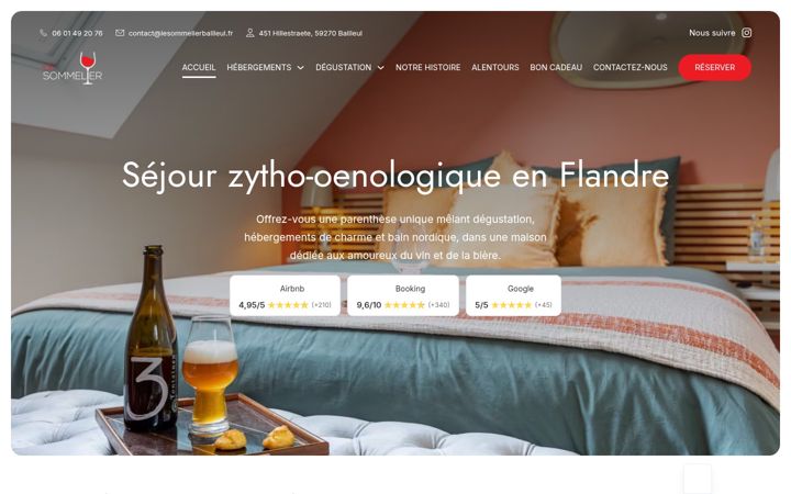 Screenshot of lesommelierbailleul.fr