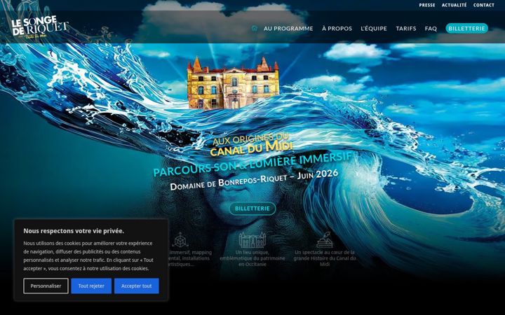 Screenshot of lesongederiquet.fr