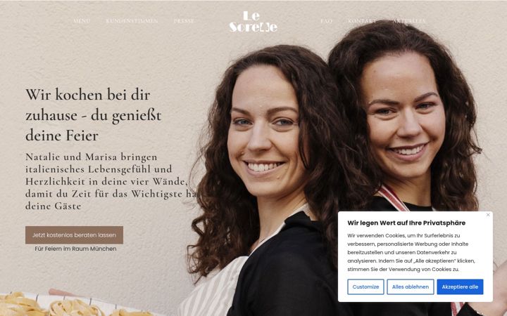 Screenshot of lesorellebruno.de