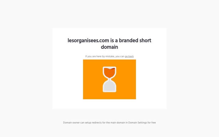 Screenshot of lesorganisees.com
