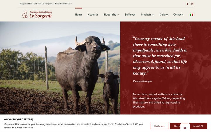 Screenshot of lesorgentibio.com