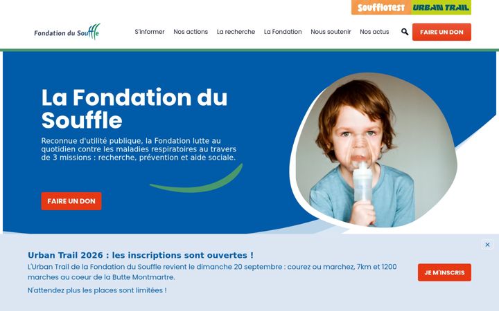 Screenshot of lesouffle.org