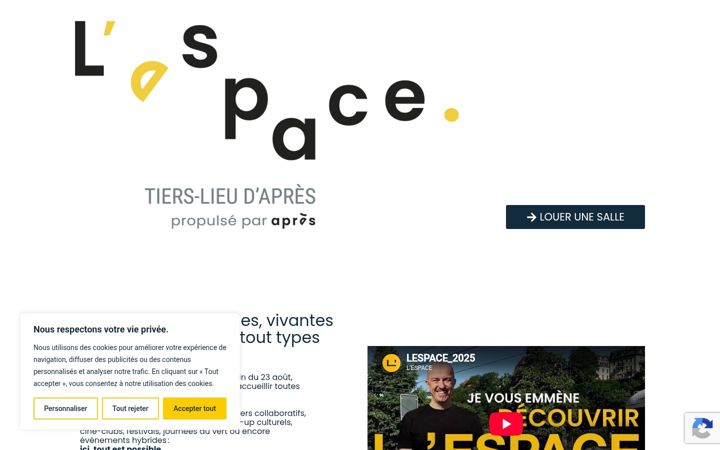 Screenshot of lespacedapres.ch