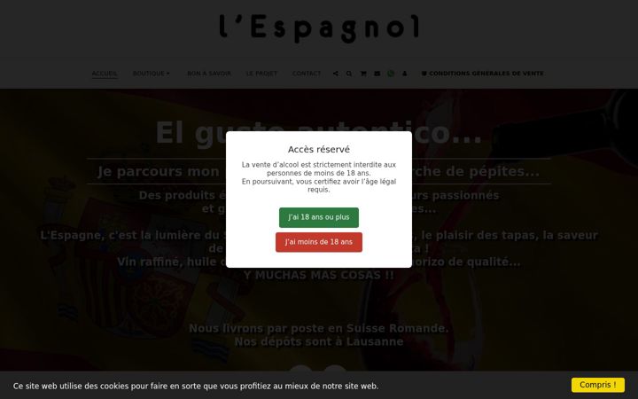 Screenshot of lespagnol.ch