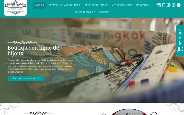 Screenshot of lesperlesdesofia.com