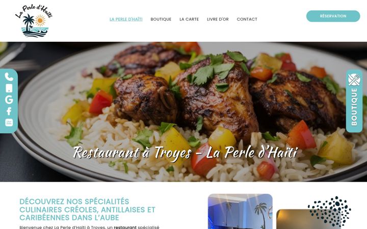 Screenshot of lesperlesdhaiti.fr