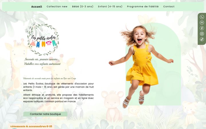 Screenshot of lespetitsecolos06.fr