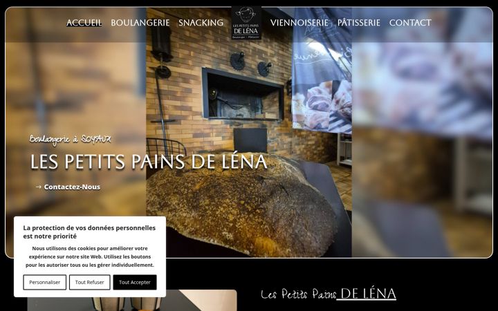 Screenshot of lespetitspainsdelena.fr