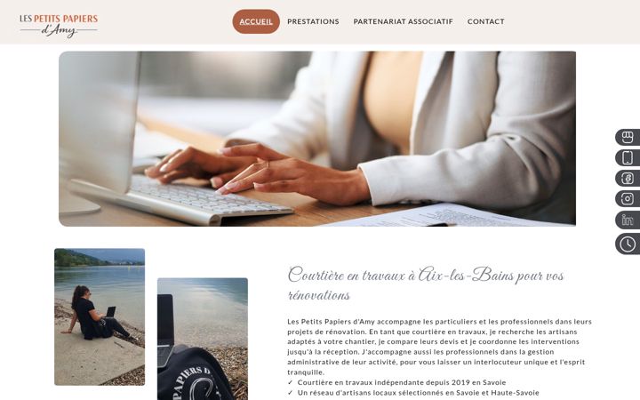 Screenshot of lespetitspapiersdamy.fr