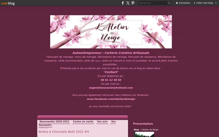 Screenshot of lespetitspapiersdeneige.com