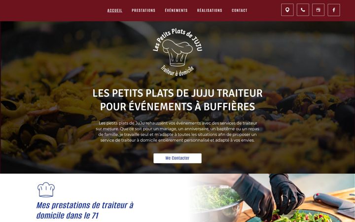 Screenshot of lespetitsplatsdejuju.fr