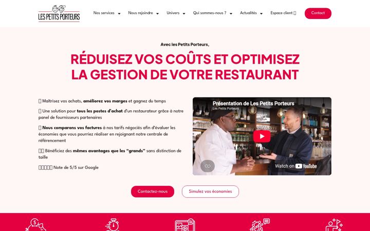 Screenshot of lespetitsporteurs.fr