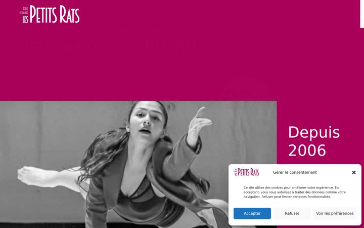 Screenshot of lespetitsrats.com