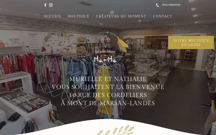 Screenshot of lespetitstresorsdemumu.fr