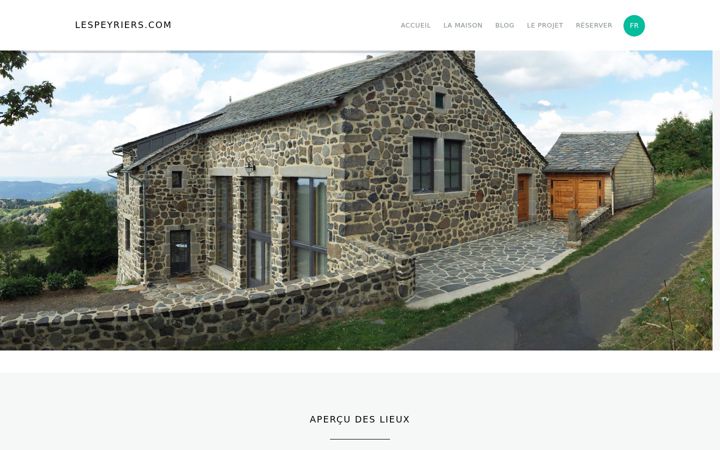 Screenshot of lespeyriers.com