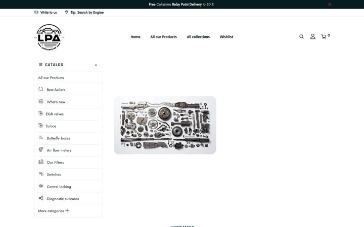 Screenshot of lespiecesauto.com