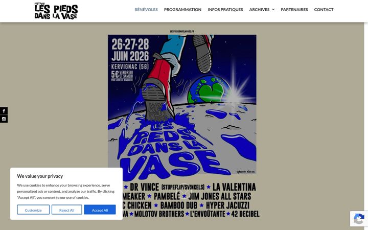 Screenshot of lespiedsdanslavase.fr
