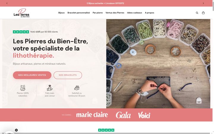 Screenshot of lespierres-dubienetre.fr