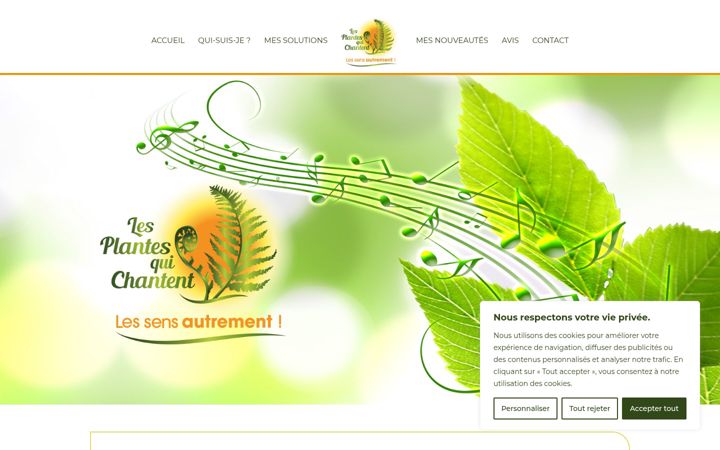 Screenshot of lesplantesquichantent.fr
