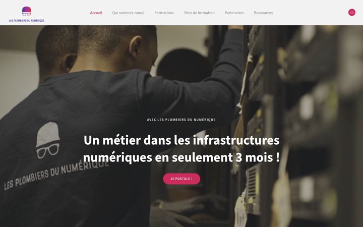 Screenshot of lesplombiersdunumerique.org