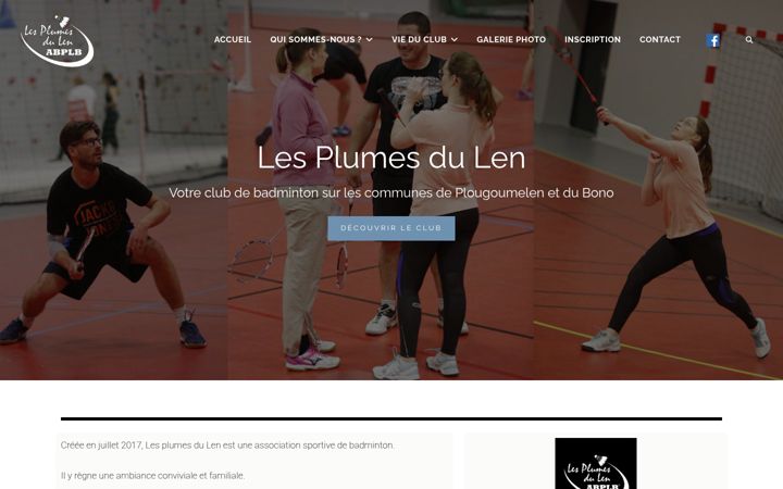 Screenshot of lesplumesdulen.com