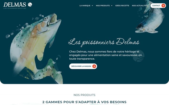 Screenshot of lespoissonniersdelmas.fr
