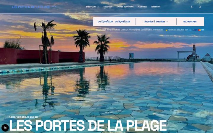 Screenshot of lesportesdelaplage-aude.fr