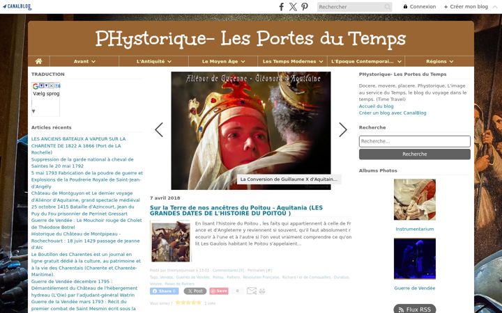 Screenshot of lesportesdutemps.com
