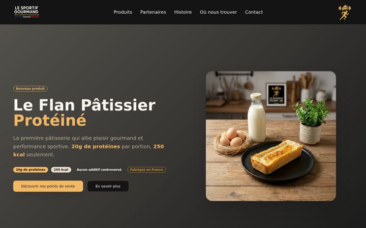 Screenshot of lesportifgourmand.com