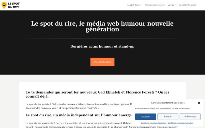 Screenshot of lespotdurire.fr