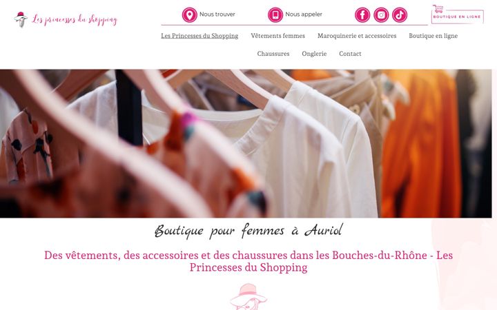 Screenshot of lesprincesses-du-shopping.fr
