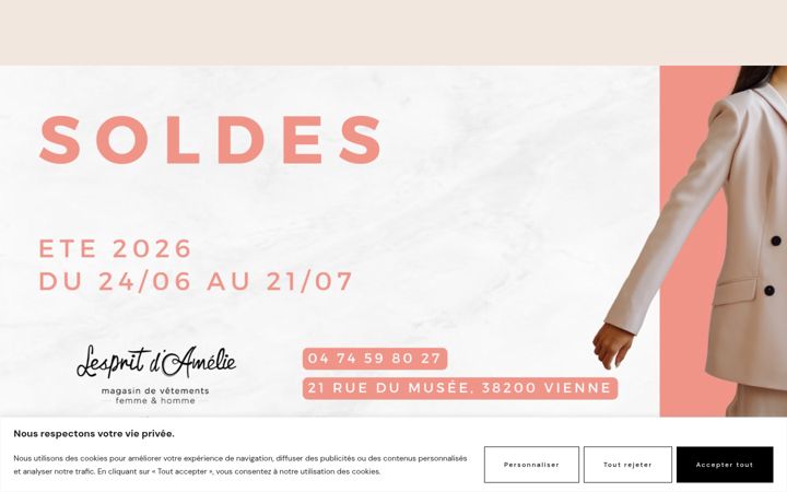 Screenshot of lespritdamelie.fr