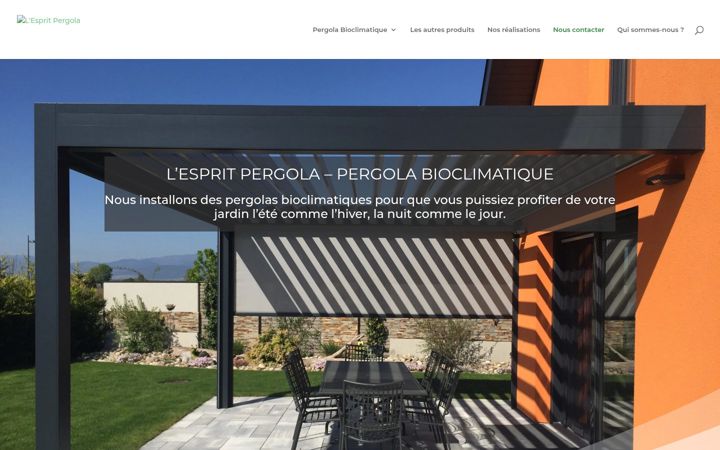 Screenshot of lespritpergola.fr