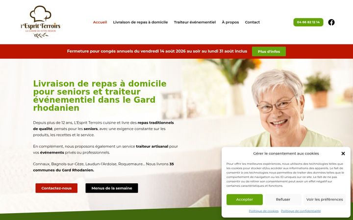 Screenshot of lespritterroirs.fr
