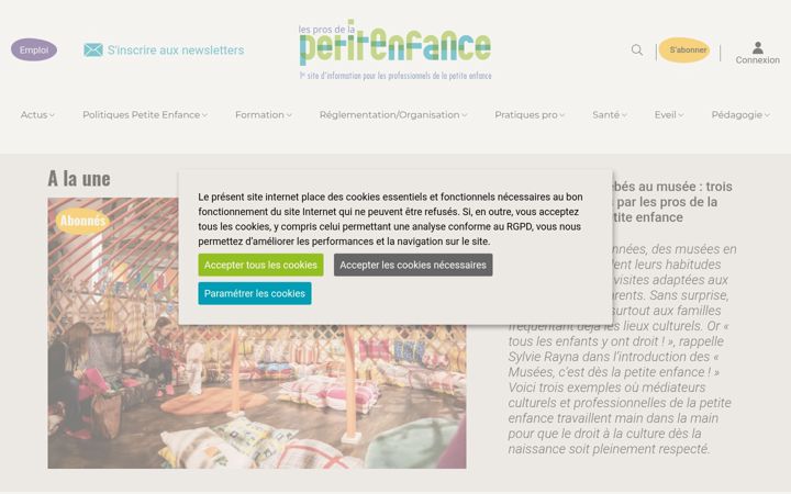 Screenshot of lesprosdelapetiteenfance.fr