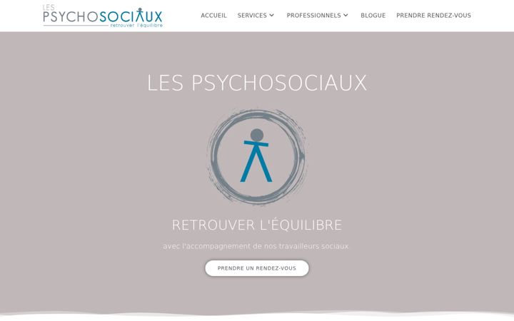 Screenshot of lespsychosociaux.com