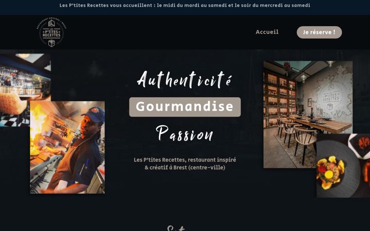 Screenshot of lesptitesrecettes-brest.fr