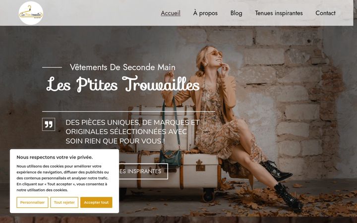 Screenshot of lesptitestrouvailles.fr