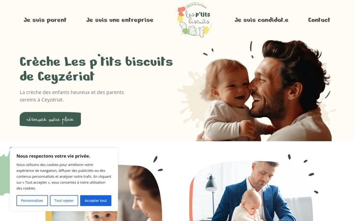 Screenshot of lesptitsbiscuits.com