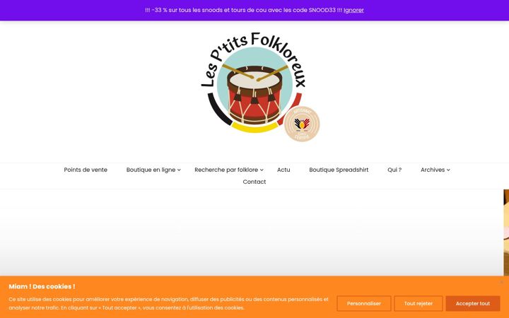 Screenshot of lesptitsfolkloreux.be