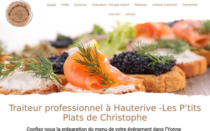 Screenshot of lesptitsplatsdechristophe-89.fr