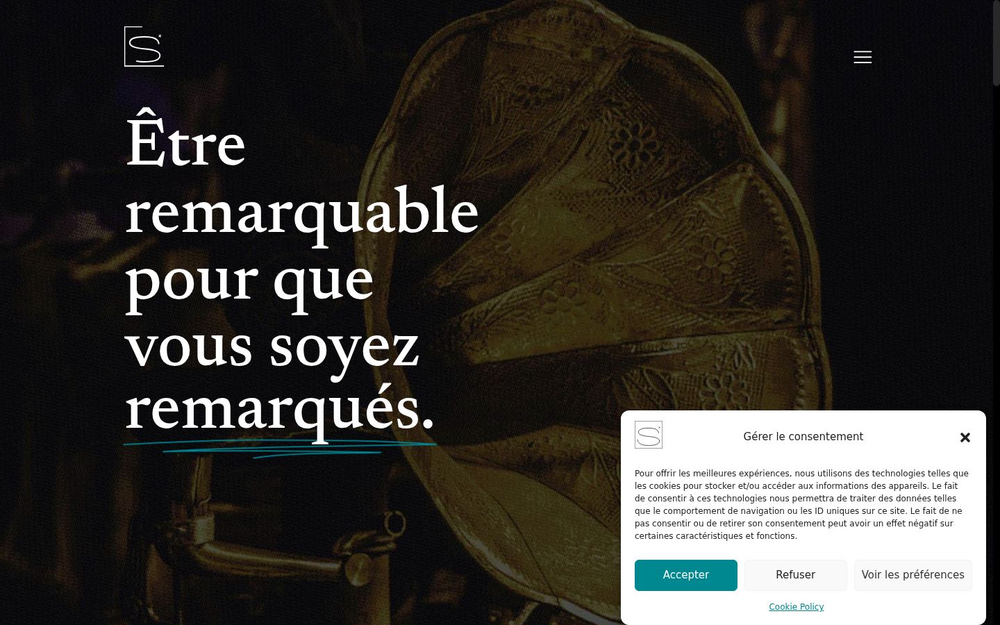 Screenshot van de toestemmingsbanner zoals getoond vóór enige interactie