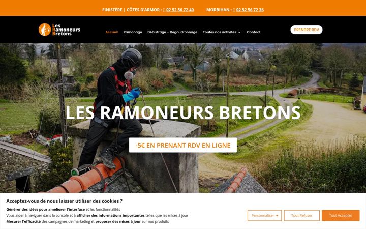 Screenshot of lesramoneursbretons.fr