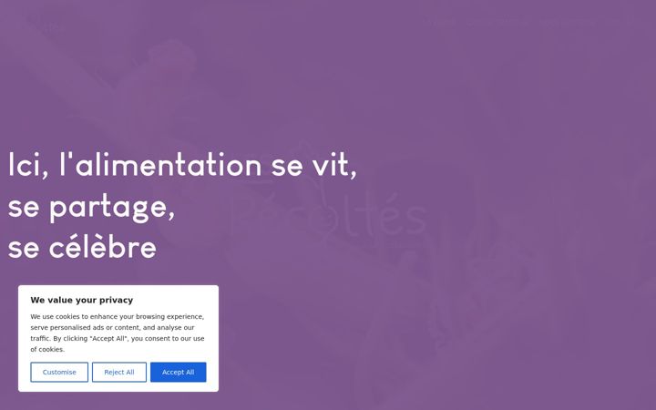 Screenshot of lesrecoltes.fr