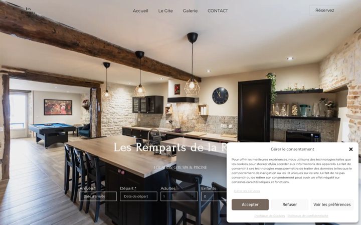 Screenshot of lesrempartsdelarose.fr