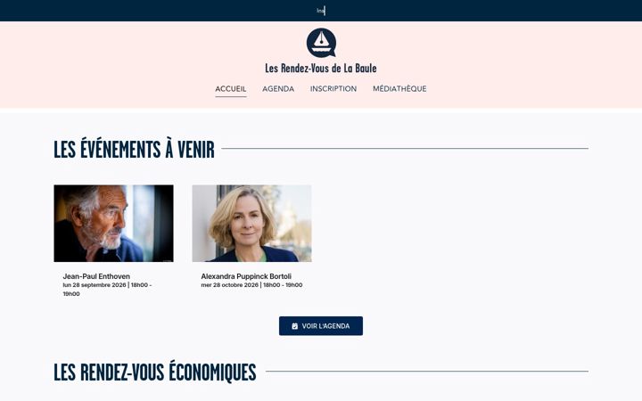 Screenshot of lesrendezvousdelabaule.com