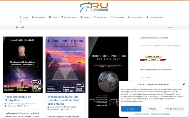 Screenshot of lesrepasufologiques.org