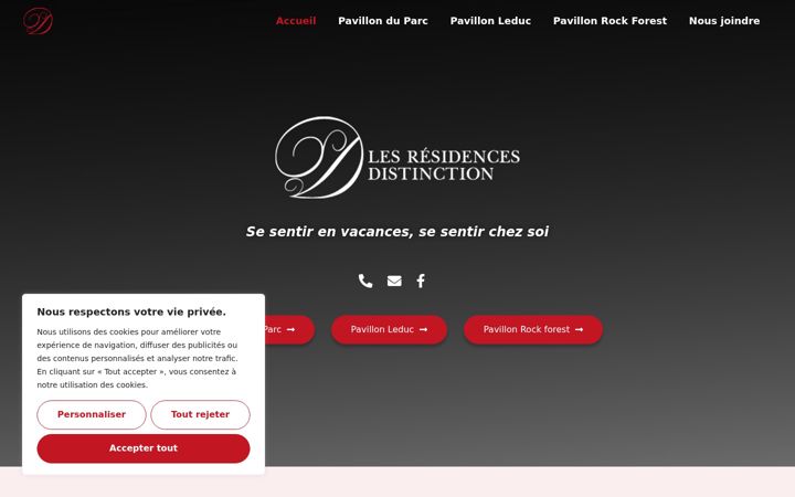Screenshot of lesresidencesdistinction.com