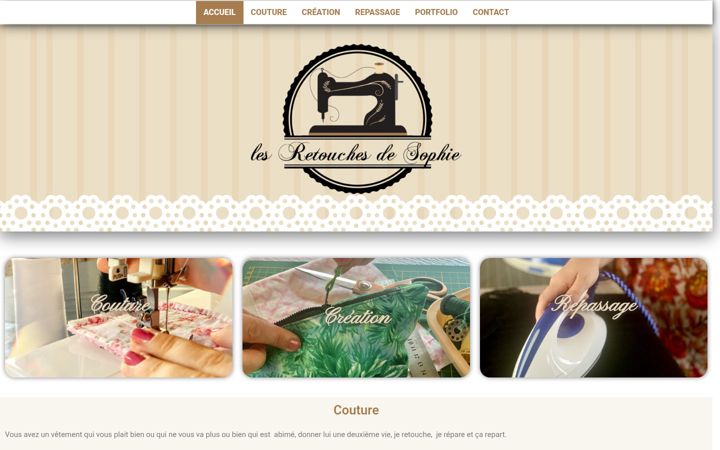 Screenshot of lesretouchesdesophie.fr