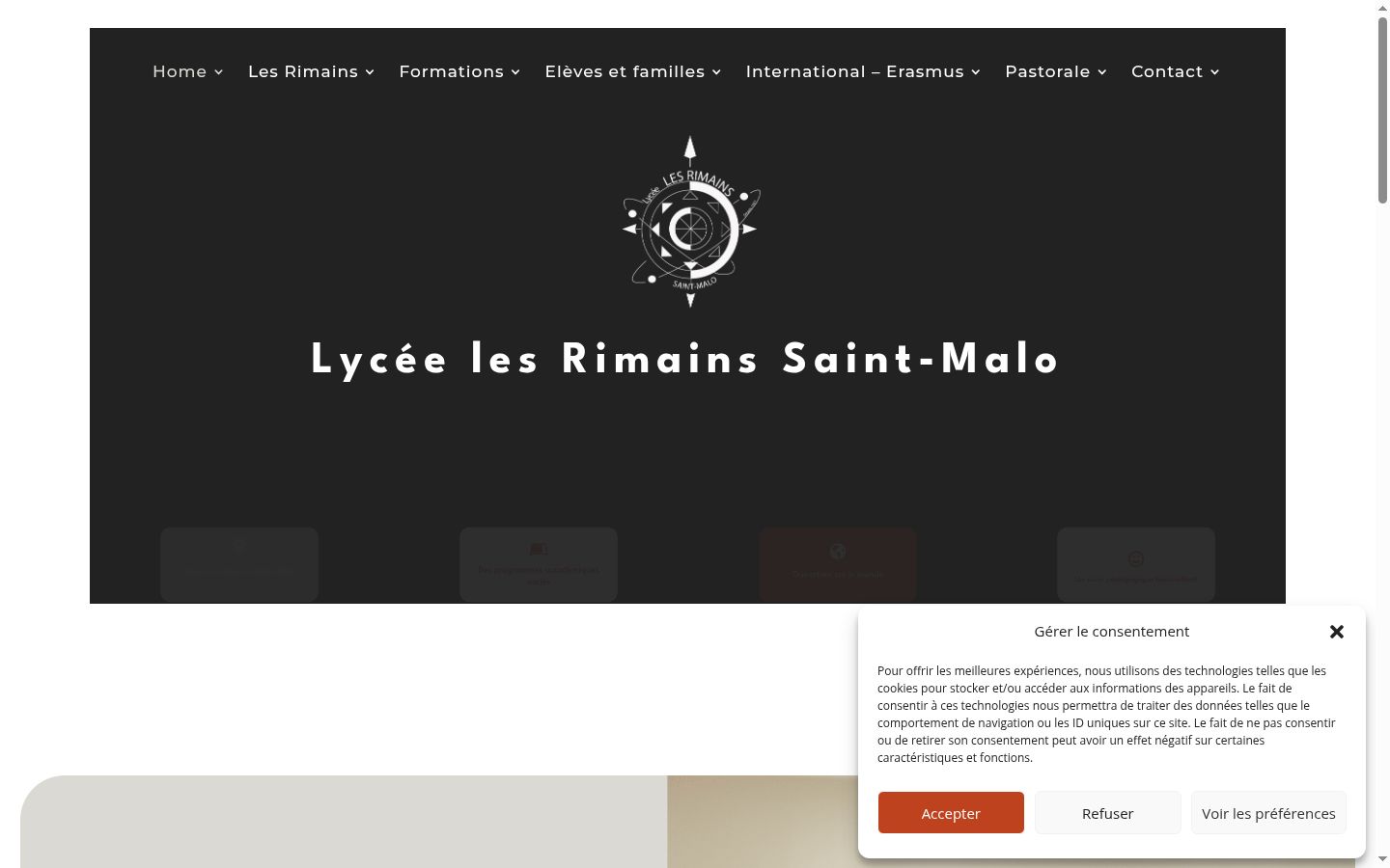 Screenshot des Einwilligungsbanners vor jeglicher Interaktion